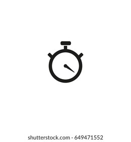 timer icon, isolated, white background
