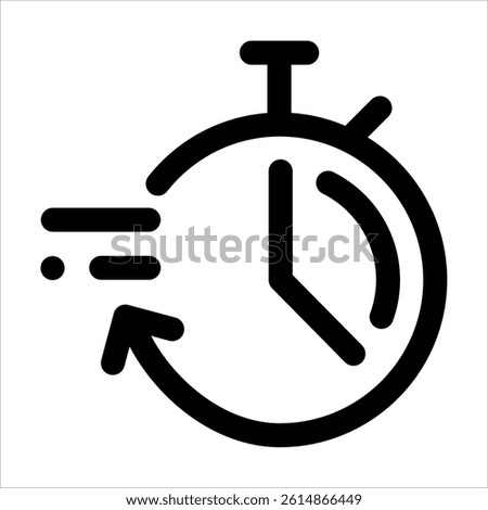 timer icon with meaning of deadline, speed and others