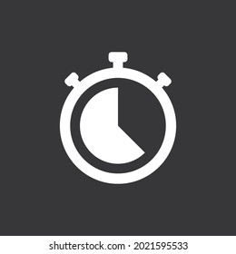 Timer icon on grey background