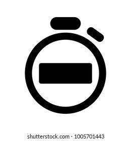 Timer icon on a white background, Vector illustration