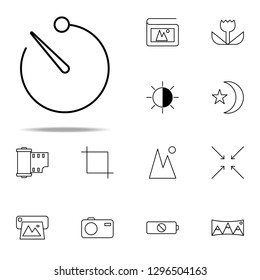 timer icon. photography icons universal set for web and mobile