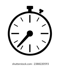 Timer icon with a pointe design