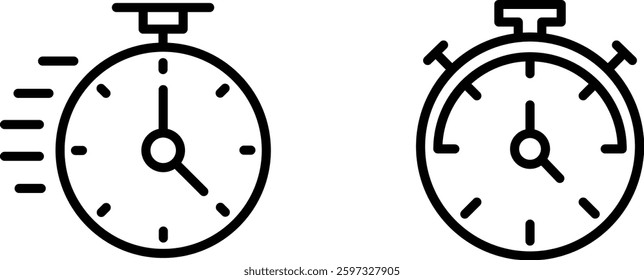 "Timer Icon Representing Time Management, Countdown, and Precision Tracking"