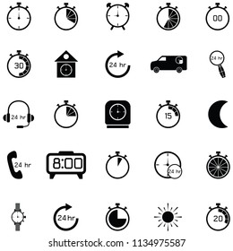 timer icon set