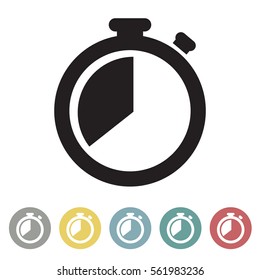 Timer icon set.Vector illustration
