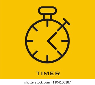 Timer icon signs