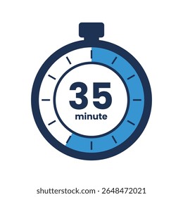 Timer icon start Numeric elements for progress tracking, Time Tracking Illustration, Stopwatch Countdown Icons.