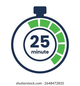 Timer icon start Numeric elements for progress tracking, Time Tracking Illustration, Stopwatch Countdown Icons.