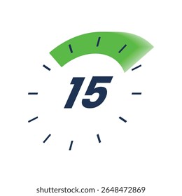 Timer icon start Numeric elements for progress tracking, Time Tracking Illustration, Stopwatch Countdown Icons.