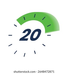 Timer icon start Numeric elements for progress tracking, Time Tracking Illustration, Stopwatch Countdown Icons.