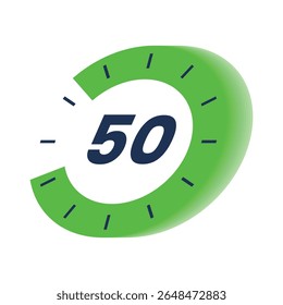Timer icon start Numeric elements for progress tracking, Time Tracking Illustration, Stopwatch Countdown Icons.