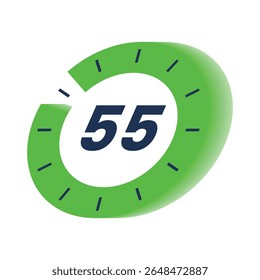 Timer icon start Numeric elements for progress tracking, Time Tracking Illustration, Stopwatch Countdown Icons.