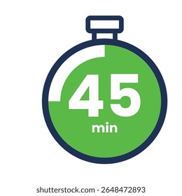 Timer icon start Numeric elements for progress tracking, Time Tracking Illustration, Stopwatch Countdown Icons.