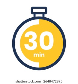 Timer icon start Numeric elements for progress tracking, Time Tracking Illustration, Stopwatch Countdown Icons.