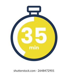 Timer icon start Numeric elements for progress tracking, Time Tracking Illustration, Stopwatch Countdown Icons.
