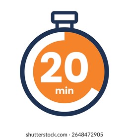 Timer icon start Numeric elements for progress tracking, Time Tracking Illustration, Stopwatch Countdown Icons.