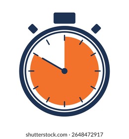 Timer icon start Numeric elements for progress tracking, Time Tracking Illustration, Stopwatch Countdown Icons.