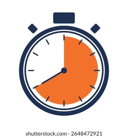 Timer icon start Numeric elements for progress tracking, Time Tracking Illustration, Stopwatch Countdown Icons.