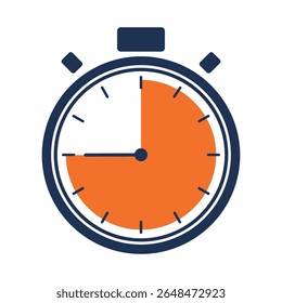 Timer icon start Numeric elements for progress tracking, Time Tracking Illustration, Stopwatch Countdown Icons.