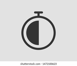 Timer icon. Stop watch vector pictogram. Stopwatch isolated on white background.