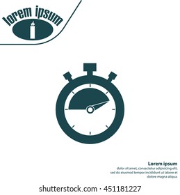 timer icon. stopwatch