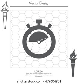 timer icon. stopwatch
