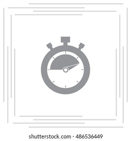 timer icon. stopwatch