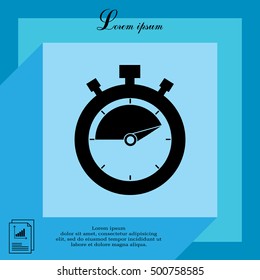 timer icon. stopwatch