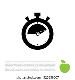 timer icon. stopwatch