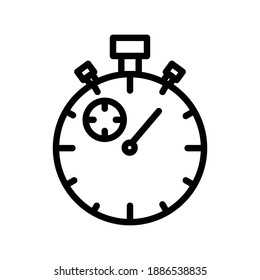 Timer icon. stopwatch line icon. Simple illustration mobile concept and web design. simple design editable. Design template vector