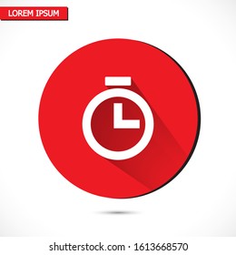 timer icon. stopwatch. Time Vector EPS 10. Second Flat Design. timer in flat style