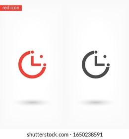 timer icon. stopwatch. Time Vector EPS 10. Second Flat Design. timer in flat style