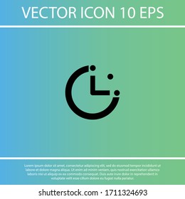 timer icon. stopwatch. Time Vector EPS 10. Second Flat Design. timer in flat style