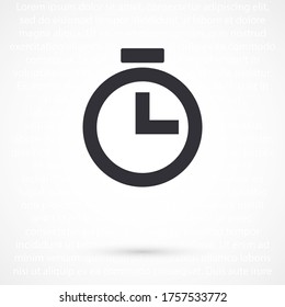 timer icon. stopwatch. Time Vector EPS 10. Second Flat Design. timer in flat style