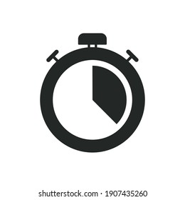 Timer icon. Stopwatch vector illustration