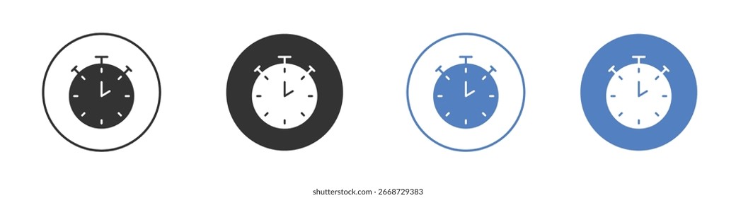 Timer icon symbol. Quality design element.