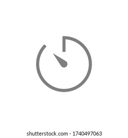 Timer icon symbol simple design