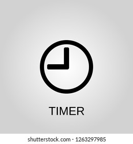 Timer icon. Time concept symbol design.Can be used for web