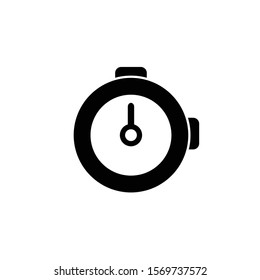 Timer icon vector and Clock concept vector. Black icon timer.