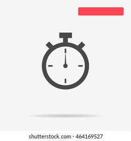 Timer icon. Vector concept illustration for design.