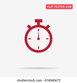 Timer icon. Vector concept illustration for design.