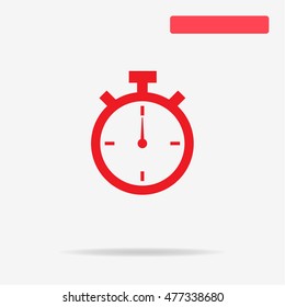 Timer icon. Vector concept illustration for design.