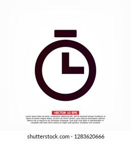 timer icon. Vector  Eps 10 