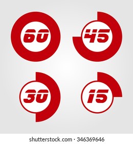 Timer icon. Vector Eps10