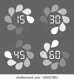 Timer icon. Vector Eps10