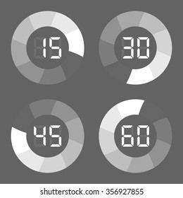 Timer icon. Vector Eps10