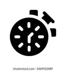 timer icon. vector glyph icon for your website, mobile, presentation, and logo design.