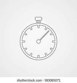 Timer icon. Vector Illustration.