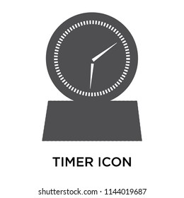 Timer icon vector isolated on white background for your web and mobile app design, Timer logo concept
