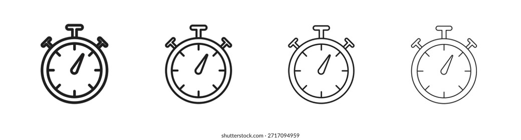 Ícone Timer. Pictogramas isolados por vetor.